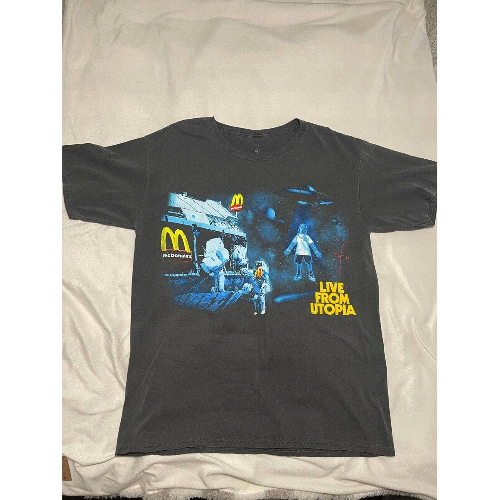 ❌SOLD❌ Travis Scott x McDonald's Live From Utopia T-shirt - Large